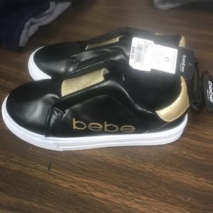 bebe girls slip on sneaker